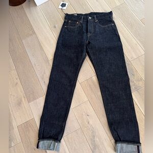 Momotaro Dark Indigo Slim Straight Jeans
